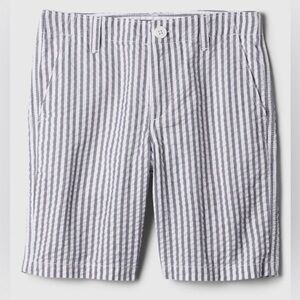Gap Boys Seersucker Navy and White Stiped Boys Shorts Size 14 NWOT